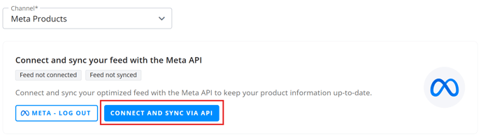 connect and sync via api feeds