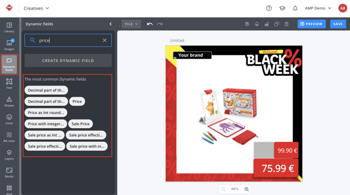 adding product info