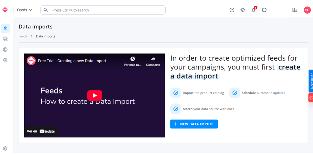 Configure a Data Import