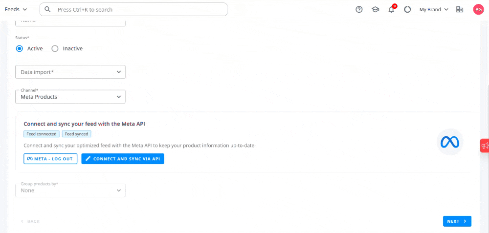 disconnect feeds